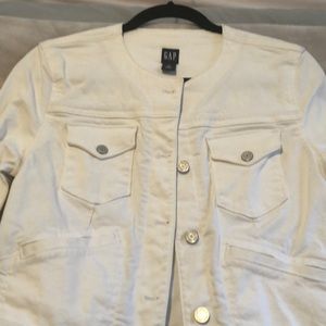 Gap white Jean jacket